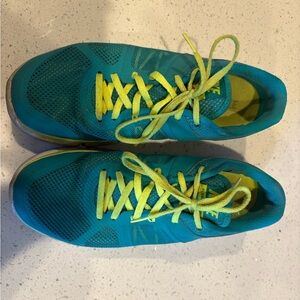 Nike Green and Blue Athletic Shoes